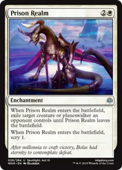 1x Prison Realm MTG War Of The Spark NM Magic Regular - Image 1