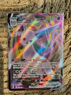 Pokemon TCG Espeon VMAX 065/203 Evolving Skies Holo Card - Image 1