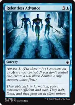 1x Relentless Advance - Foil MTG War Of The Spark NM Magic Foil - Image 1