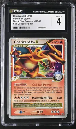 CGC 4 Charizard G LV.X 2009 Black Star Promos DP45 Holo Pokemon Card - Image 1
