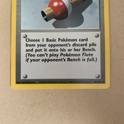 Pokemon Flute 86/102 | Base Set | Non Holo Trainer Card LP - Image 4