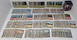 Fourth Edition 220+ Card Land Lot Magic The Gathering Mtg w/ Deck Box! - Image 1