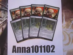 Skeleton Key Artifact UNC x4 and Quilled Wolf Green Creature 4x MTG Shadows OInn - Image 1