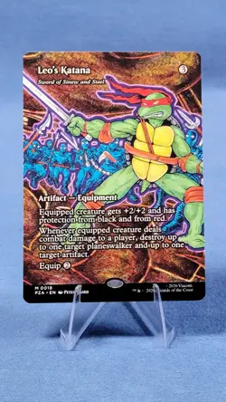 Leo's Katana - Sword of Sinew and Steel (Borderless) Tmnt Mtg NM PZA ** - Image 1
