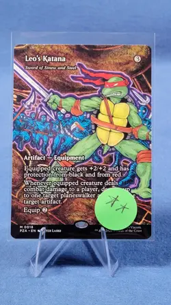 Leo's Katana - Sword of Sinew and Steel (Borderless) Tmnt Mtg NM PZA ** - Image 3
