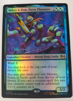 MTG Mikey & Don, Party Planners, Foil, NM/Unplayed, TMNT - Image 1