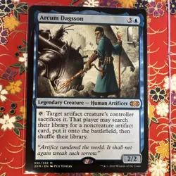 Arcum Dagsson Double Masters Legendary Creature Blue Rare 2020 Pete Venters - Image 1
