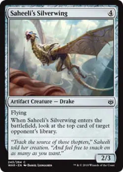 1x Saheeli's Silverwing - Foil MTG War Of The Spark NM Magic Foil - Image 1