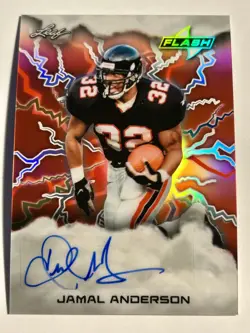 2025 Leaf Flash Football JAMAL ANDERSON Atlanta Falcons Autograph Auto 1/1 - Image 1