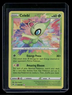 Pokemon SWSH04: Vivid Voltage #009/185 Celebi - NM - Image 1