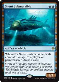 1x Silent Submersible - Foil MTG War Of The Spark NM Magic Foil - Image 1