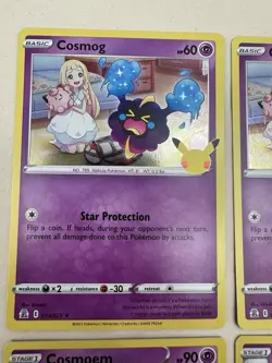 2021 Pokemon Celebrations Lot Solgaleo 021/025 Lunala Cosmoem Cosmog Lot Of 7 - Image 2
