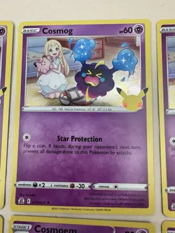 2021 Pokemon Celebrations Lot Solgaleo 021/025 Lunala Cosmoem Cosmog Lot Of 7 - Image 3