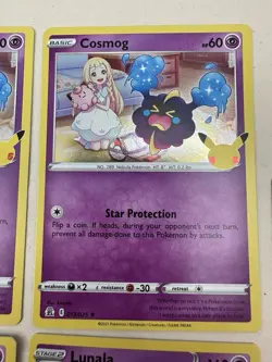 2021 Pokemon Celebrations Lot Solgaleo 021/025 Lunala Cosmoem Cosmog Lot Of 7 - Image 4