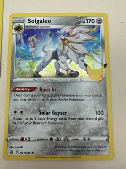 2021 Pokemon Celebrations Lot Solgaleo 021/025 Lunala Cosmoem Cosmog Lot Of 7 - Image 5