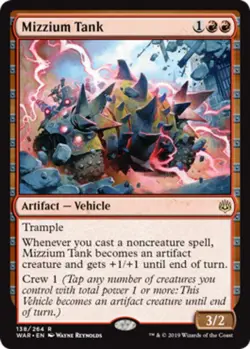 1x Mizzium Tank - Foil MTG War Of The Spark NM Magic Foil - Image 1