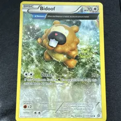 Bidoof 117/160 XY - Primal Clash Pokemon - Image 1