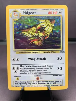 Pokemon TCG Pidgeot 8/64 Jungle Set Holo Rare WOTC VTG 1999 - Image 1