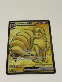 Ninetales EX 186/165 Ultra Rare Full Art Scarlet & Violet Pokemon 151 English - Image 1
