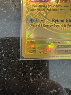 Nintendo Pokemon Mega Dragonite EX 295/217 ASC Secret Rare Full Art Holo English - Image 3