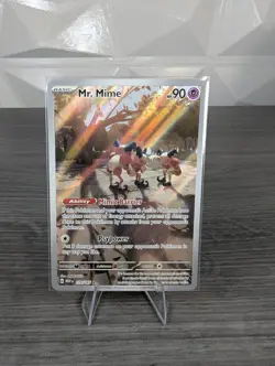 🔮 Pokemon TCG — Mr. Mime Illustration Rare — SV 151 #179/165 — NM — English 🔮 - Image 1