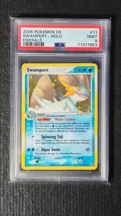 Pokemon TCG Swampert 11 EX Emerald 2005 Holo Eng PSA 9 Mint - Image 1