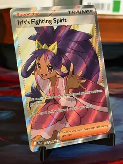 Pokemon Iris's Fighting Spirit Ultra Rare Full Art Holo Trainer 180/159 Sv09 - Image 1