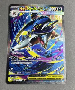 Pokemon Mega Sharpedo EX 127/094 SIR Phantasmal Flames - Image 1