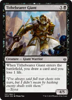 1x Tithebearer Giant - Foil MTG War Of The Spark NM Magic Foil - Image 1