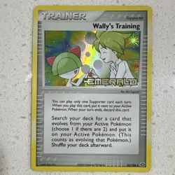 Pokemon Wally's Training EX Emerald Holo Uncommon Trainer 85/106 2005 English LP - Image 1