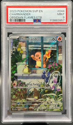 2023 Pokemon SVP 044 Charmander Obsidian Flames ETB Promo PSA 9 Mint - Image 1