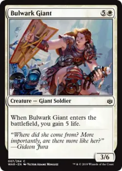 1x Bulwark Giant - Foil MTG War Of The Spark NM Magic Foil - Image 1