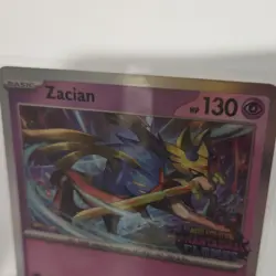 Pokemon Zacian Me: Mega Evolution Promo 015 Prerelease Holo 130 HP Basic English - Image 2