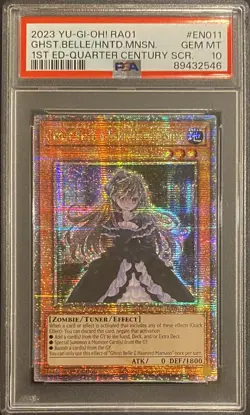 2023 PSA 10 YUGIOH 25TH STARLIGHT QUARTER CENTURY GHOST BELLE & HAUNTED MANSION - Image 1
