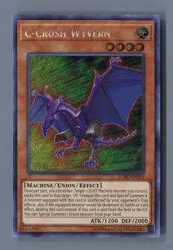 C-Crush Wyvern LCKC-EN021 Secret Rare Legendary Collection Kaiba Yu-Gi-Oh LP - Image 1