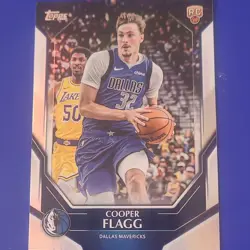 2025-26 Topps Holofoil Cooper Flagg Mavericks Rookie NBA-6 Collectors Kit - Image 1