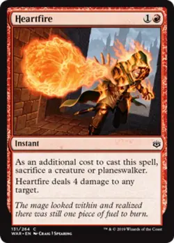 1x Heartfire - Foil MTG War Of The Spark NM Magic Foil - Image 1