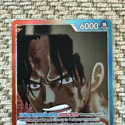 PORTGAS.D.ACE 2025 ONE PIECE CARRYING WILL ALT ART LEADER #OP13-002 - Image 2