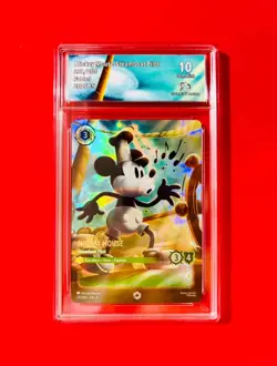 💫 Disney Lorcana - Fabled - Graded 10 EN 💫 Mickey Steamboat Pilot PSA 10 - Image 1