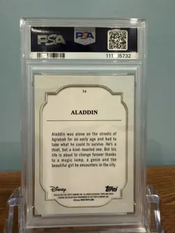 Disney Topps Chrome Aladdin 2024 Purple Refractor Card - Image 2