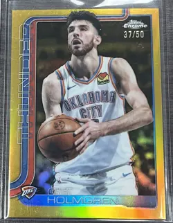 2025-26 Topps Chrome Chet Holmgren True Gold Refractor #/50. All-Star! - Image 1