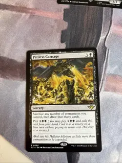 MTG Pitiless Carnage 0098 Outlaws of Thunder Junction M/NM Free UK P&P - Image 1