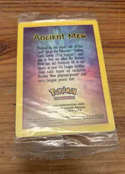 Ancient Mew Holographic Movie Promo Pokemon Card Unopened New Rare Sealed - Image 2