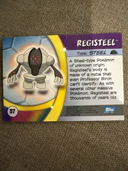 Pokemon Card - Registeel #57 - Advanced Challenge - Topps - Image 2