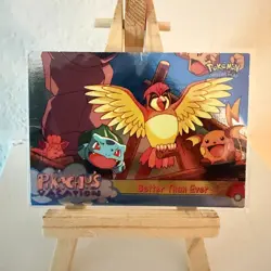 Pikachu Vacation Topps #56 Holo Blue Label Vintage Pokemon Card - Image 1