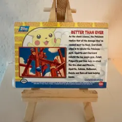 Pikachu Vacation Topps #56 Holo Blue Label Vintage Pokemon Card - Image 3