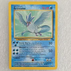 Pokemon Articuno Fossil 17/62 Rare 70 HP Basic Regular English Card - Image 1