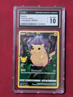 Pokemon Pikachu TCG Celebrations Card 005/025 25th Anniversary | CGC Gem Mint 10 - Image 1