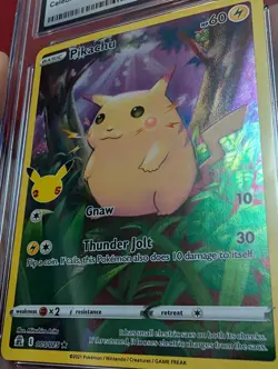 Pokemon Pikachu TCG Celebrations Card 005/025 25th Anniversary | CGC Gem Mint 10 - Image 3
