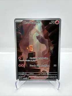 Pokemon Charmander 168/165 Scarlet & Violet 151 Full Art Holo Rare Card - Image 1